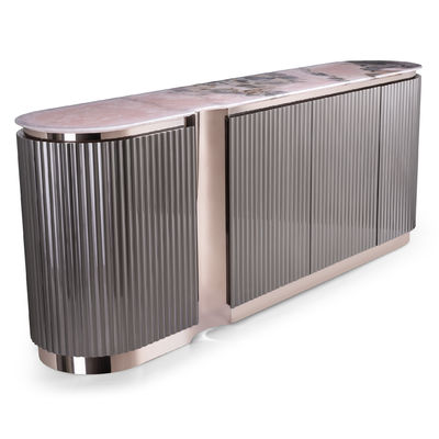 Goede prijs OEM van de de Consolelijst ODM van het luxeroestvrije staal Marmeren Hoogste Buffet online