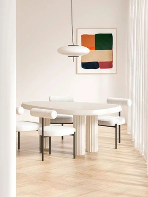 kopen De lichte Koffietafel van het Kleuren Creatieve Onregelmatige Hotel plaatste 4 6 Seater online manufacture