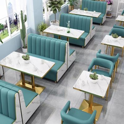kopen Van het het Restaurantmeubilair van het leerhotel Plaatsing van de de Kunst Moderne Cabine de Marmeren online manufacture
