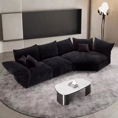 kopen De Zaal van Sofa Italian Hotel Villa Living van het bloemblaadje Zwarte Fluweel Stoffen Vreemde Bank online manufacture