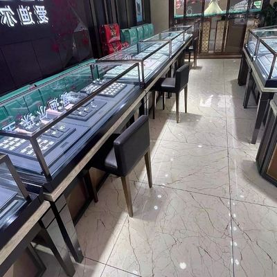kopen Antiroest van de de Kabinettenhardware van de Luxevertoning van het de Wandelgalerij Hoge Beëindigen de Vertoningskabinetten online manufacture