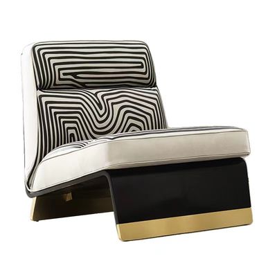 kopen De zwarte Witte Stoel van Sofa Bed With Metal Leisure van de Textuurdouane online manufacture