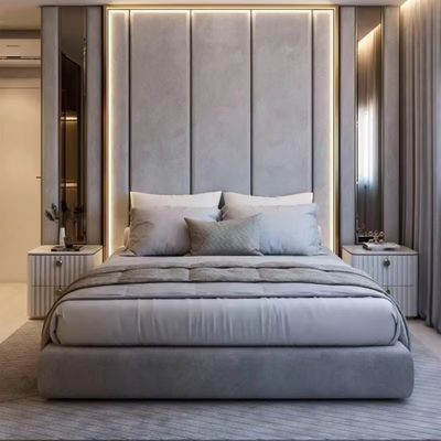 kopen Het commerciële van de het Meubilair Moderne Luxe van de Hotelslaapkamer van de de Flatvilla Bed van de het Linnenstof online manufacture