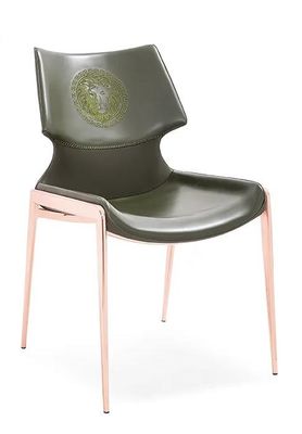 kopen Italiaanse Minimalistische van de het Meubilair Comfortabele Rugleuning van het Hotelrestaurant het Metaalleer het Dineren Stoel online manufacture