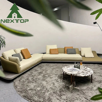 kopen Custom Interieur Luxe Sofa Meubelen Elegante gebogen vloer zitbank online manufacture