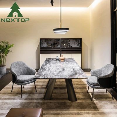 kopen NextTOP Roestvrij staal marmeren eettafel art basis rechthoek online manufacture