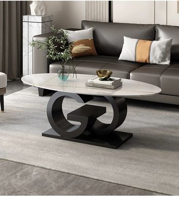 kopen Minimalistische Italiaanse creatieve ovale marmeren tafel op maat online manufacture