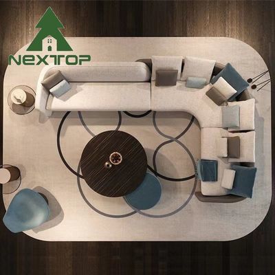 Goede prijs One-Stop Solution weefsel Sofa Design Italiaanse Art Design Woonkamer Hoek Set online