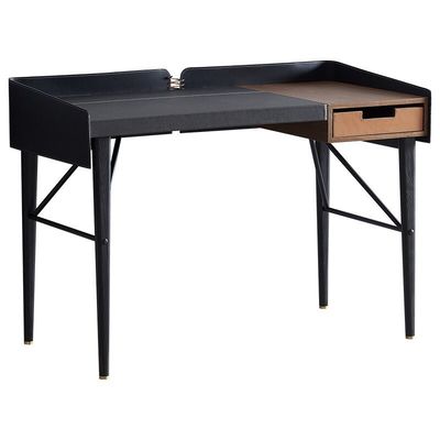 Goede prijs Zaad leer minimalistisch ontwerp modern schrijftafel hotel slaapkamer studeertafel online