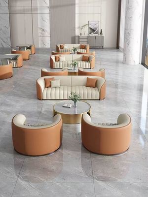 kopen Moderne meubels voor de lobby van het hotel. Sofa en tafel voor de receptie en de onderhandeling. online manufacture