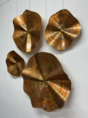 kopen Handgeschilderd 5 sterren hotel luxe metalen koperen muurbeeldhouwwerk online manufacture