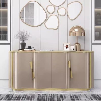 kopen Hotel Eetkast Moderne kast Roestvrij staal Hotel Solid Hout Eetkast online manufacture