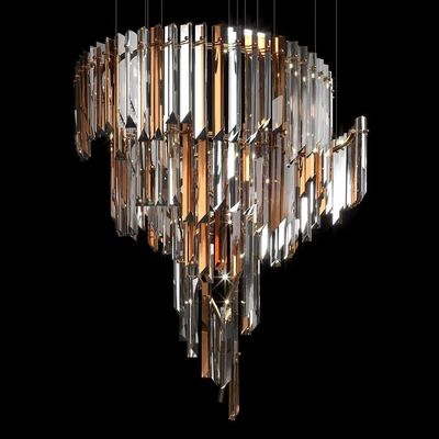 kopen Warme 3000K kandelaar in koper met helder glas voor hotel interieur meubels online manufacture