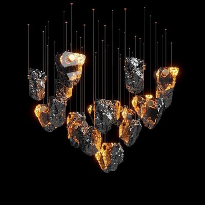 Goede prijs Crystal Volcanic Rocks Grote kroonluchter Commerciële ruimtevaarthal Woonplaats Villa online