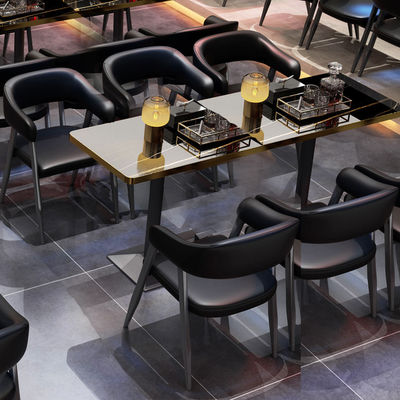 kopen Moderne hotel restaurant tafel en stoel set bar sofa set online manufacture
