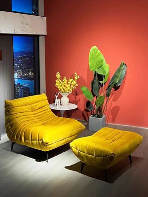 Fluweelvrije tijd Sofa Chair Fabric Living Room Chaise Longue Customized