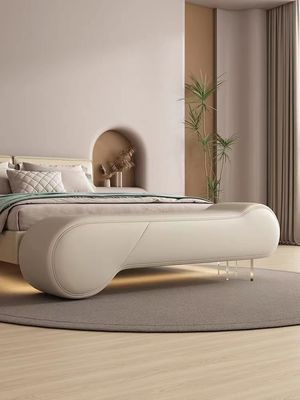 De Italiaanse van de Douanesofa bed tail stool long van het Leerhotel Bank Sofa Door Entry