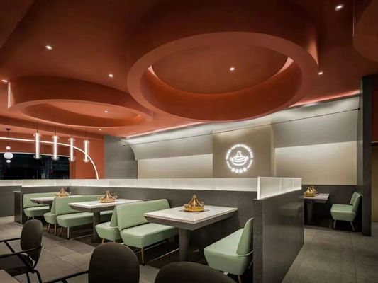 Van de de Cabineplaatsing van het leer Moderne Restaurant de Bankodm OEM Moderne Banquette Plaatsing