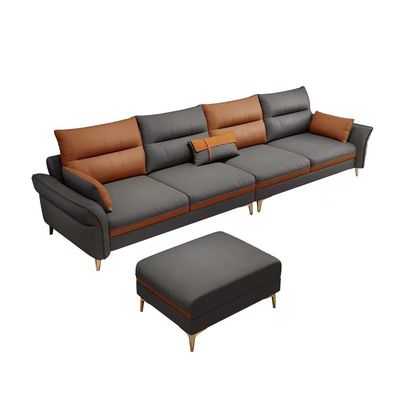 Modern de Luxeleer Sofa Sophisticated Craftsman van de hotelwoonkamer