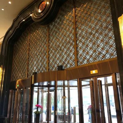 Van het het Roestvrije staalhotel van de het schermtextuur van de het Meubilairhal de Woonkamerdouane die Zaal Verdeler vouwen