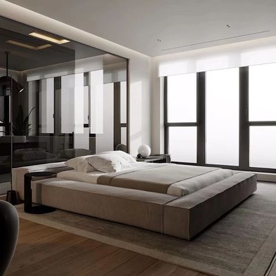 De klassieke Moderne Stevige Houten Koning Bed van het Hotel Tweepersoonsbed