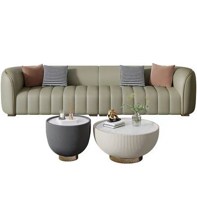 De Villawoonkamer van Sofa Nordic Sofa Bed Hotel van het piano Zeer belangrijke Leer Lichtgroene