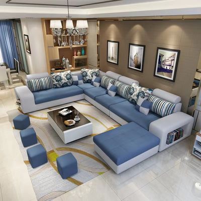 Goede prijs De verpletterde Woonkamer van de Douanesofa bed leather border van de Fluweelstof online