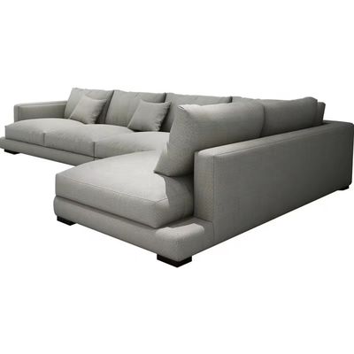 Praktische Sectionele Stoffendouane L-vormig Sofa Bed