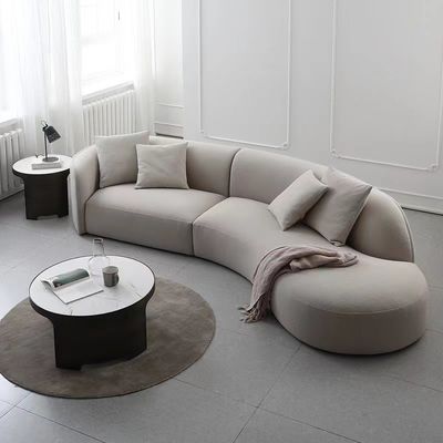 Luxe Gebogen van de het Meubilairontvangst van de Hotelhal de Maan Modulaire Sectionele Bank