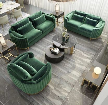 Hal Sofa Set Combination Modern Velvet Sofa Chair