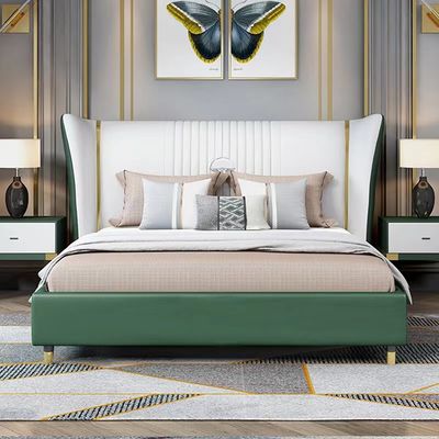 vijfsterren van het de Slaapkamermeubilair van het Luxehotel Stevig Houten het Leerbed Bentley Hotel Bedroom