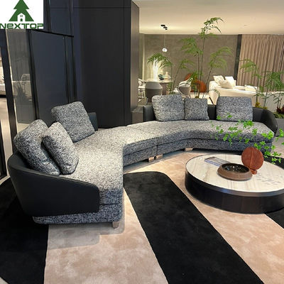 Van de de Halontvangst van het luxehotel Stof Grey Linen Sofa van Sofa Set High End Villa de Modulaire