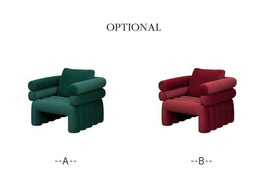 Meubilair van de Zitkamersofa chair italian minimalist hotel van het woonkamerfluweel het Enige