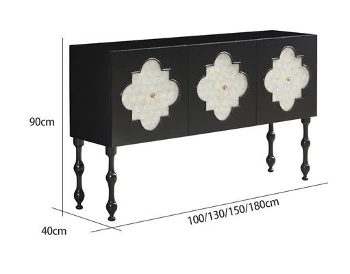De moderne Douane Amerikaanse Stevige Houten Shell Decorative Cabinet van Woonkamerkabinetten
