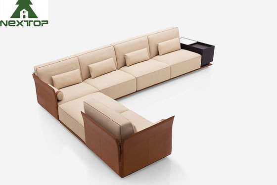 Het moderne Binnenlandse l-Gebied van het de Halbureau van Vormsofa set luxury leather hotel