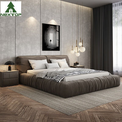 Tech Velvet Soft Sponge Queen And King Size Bed Voor Hotel Slaapkamer