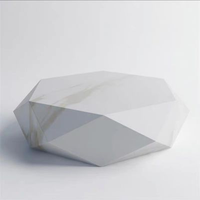 Custom Hotel Koffietafel Creatief Diamant Polygon Marmeren Kleur