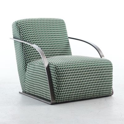 Italiaanse eenvoudige stoel met een enkele bank Stoel van stof Leisure Tiger Arm Chair
