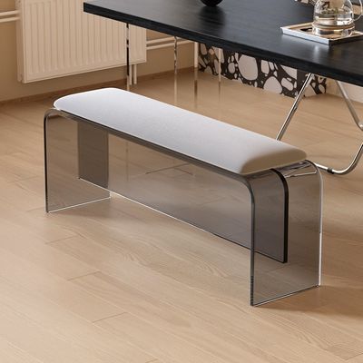 Transparante hangende acrylbank Woonkamer Doorgang Schoenen Eetbank