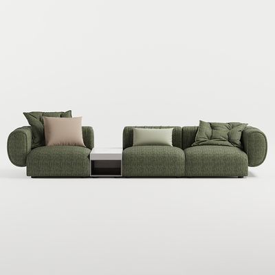 Luxe Comfort Sofa Meubels Set Groene stof Elegante interieurversiering
