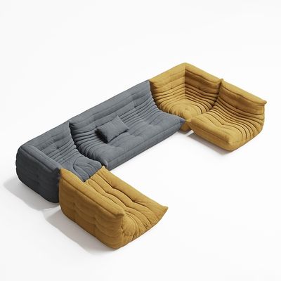 High End Hotel Lobby Lounge Stof Relaxing Lazy Togo Unit Sofa Set