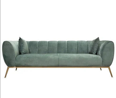 Moderne interieur groene fluweel sofa voor Star Hotel kamer receptie