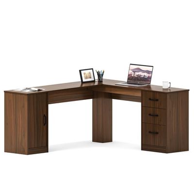 Multi Size L Shape Solid Wood Desk Voor het bouwen van hotelkantoor