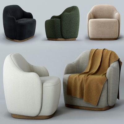 Leer afwerking Fogia Barba fauteuil voor hotel presidentiële suite meubels