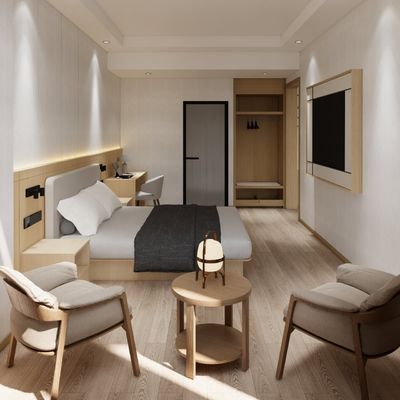 Hoogwaardige hotelkamermeubilair van kunstleer milieuvriendelijk paneel