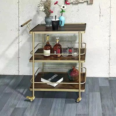 Nordic Gold Eten Auto Hotel Restaurant Mobiele Trolley Bar Club Fruit Beverage Cart
