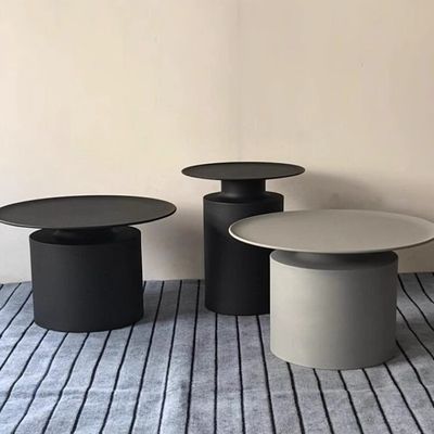 Moderne koolstofstaal ijzeren ronde hoek tafel slaapkamer