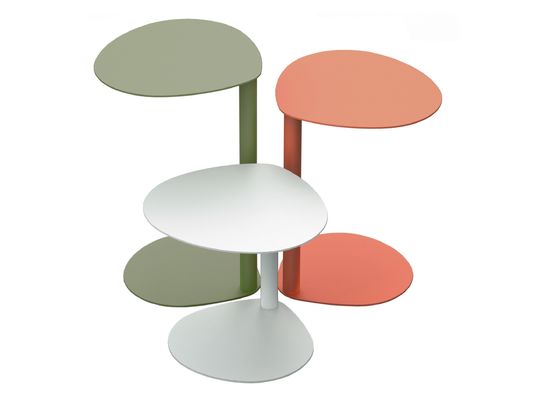Hotel Lobby Sofa Zijde tafel Type C ijzeren koffietafel vloer opslag Hoek tafel