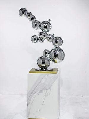 Bubble Sculpture Moderne kwaliteit metalen spiegel afwerking Hotel Hoek Console