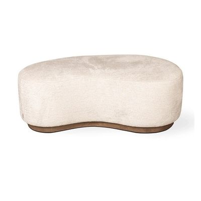 Hotelkamer Kussenbank Scandinavische stijl Houten basis 1-2 zitplaatsen Bed End Bench